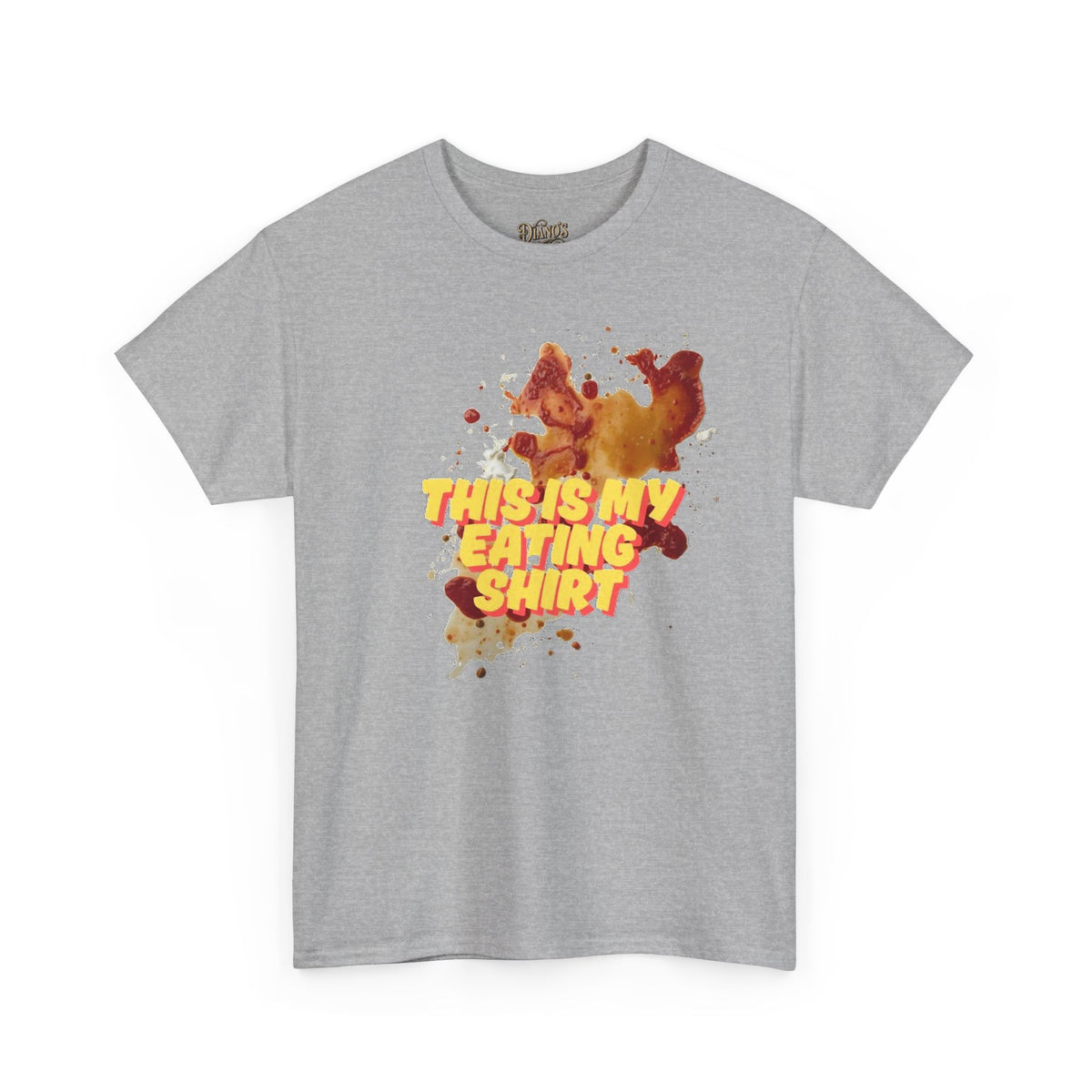 T-shirt with playful food-stain graphic print
