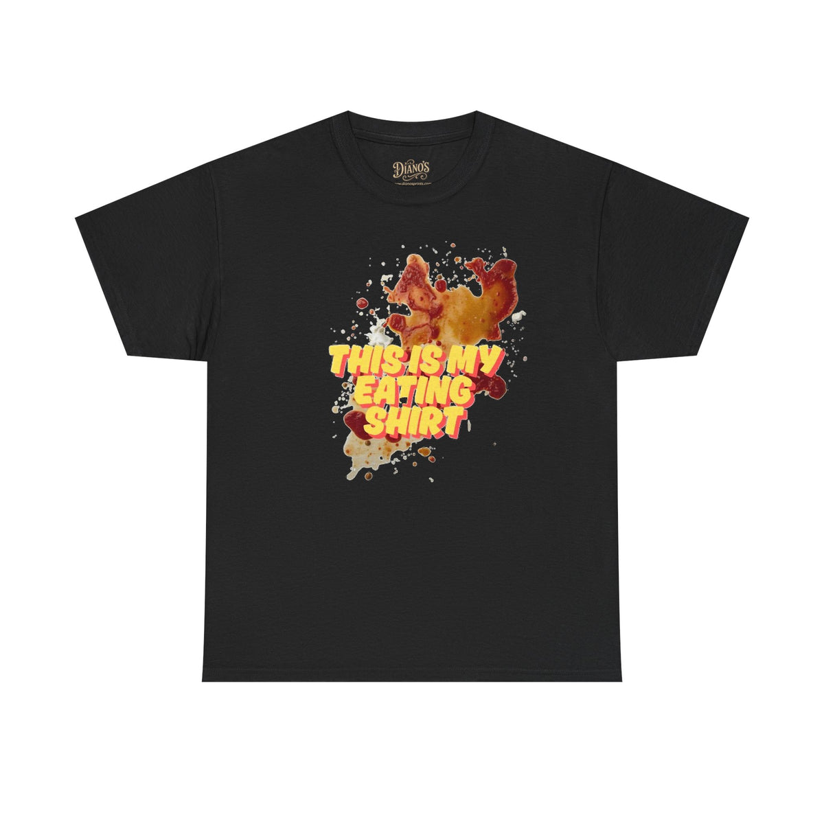 T-shirt with playful food-stain graphic print