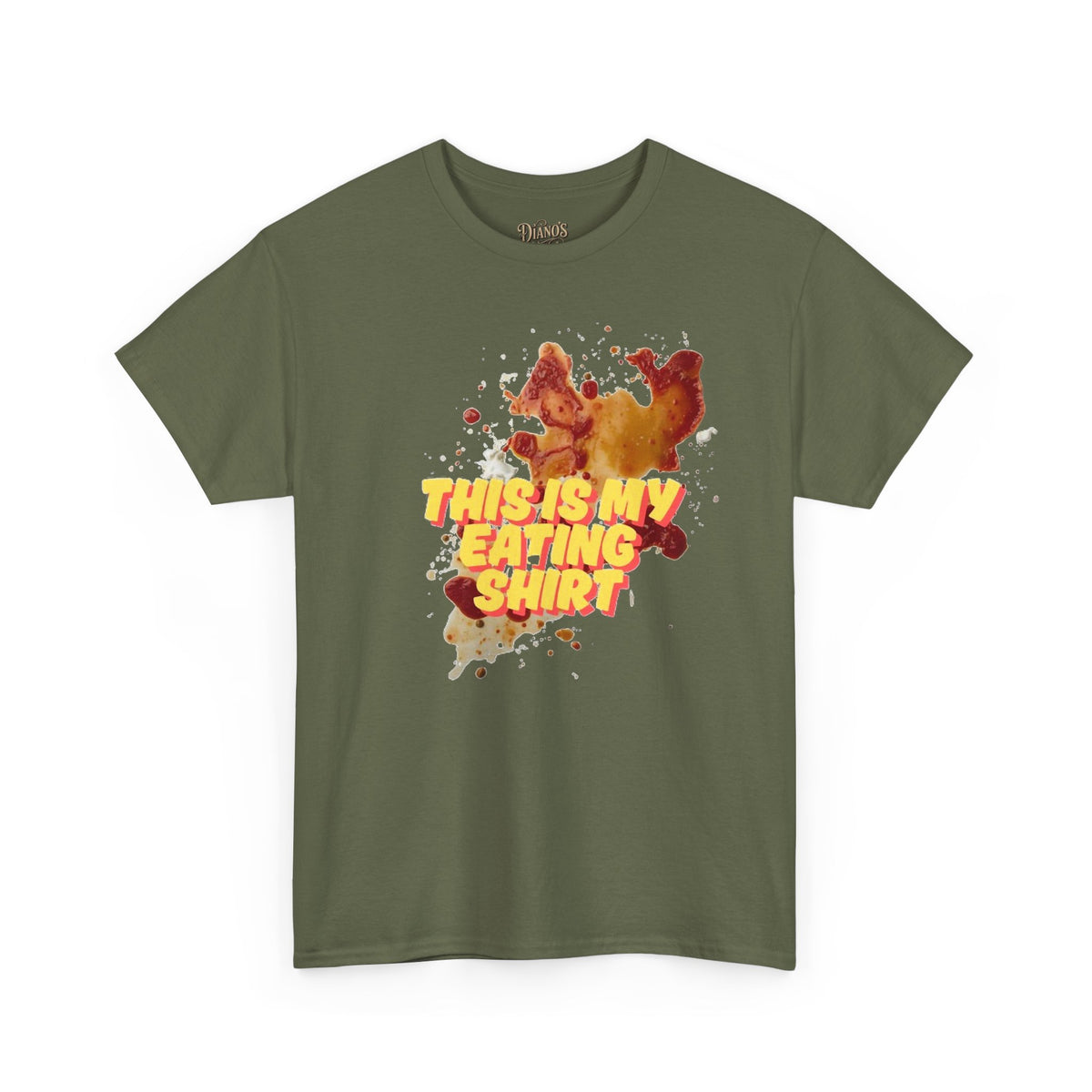 T-shirt with playful food-stain graphic print