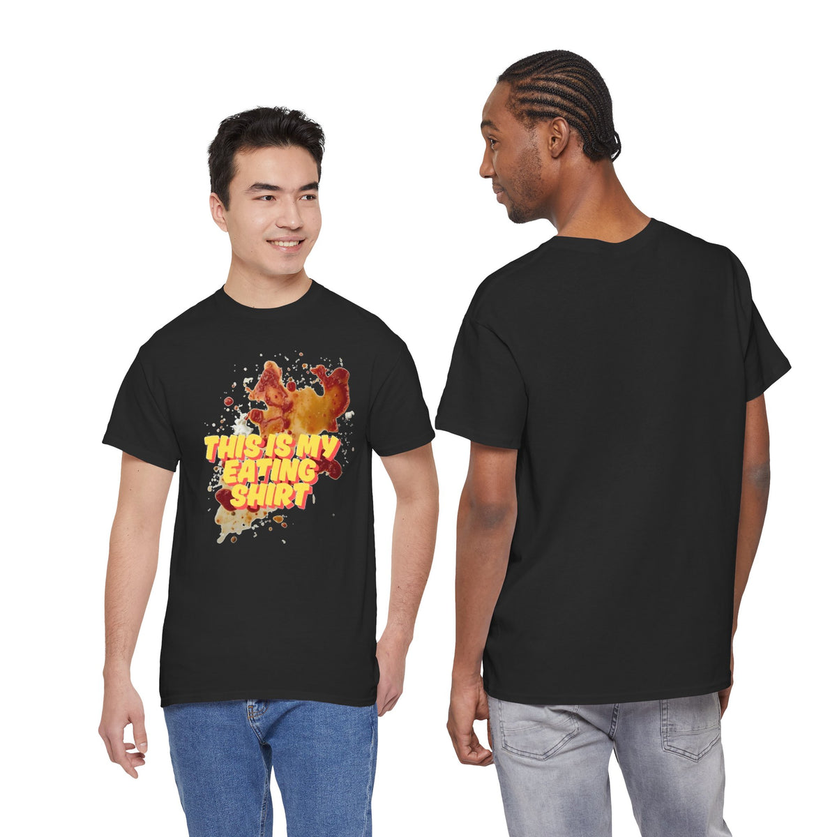 T-shirt with playful food-stain graphic print
